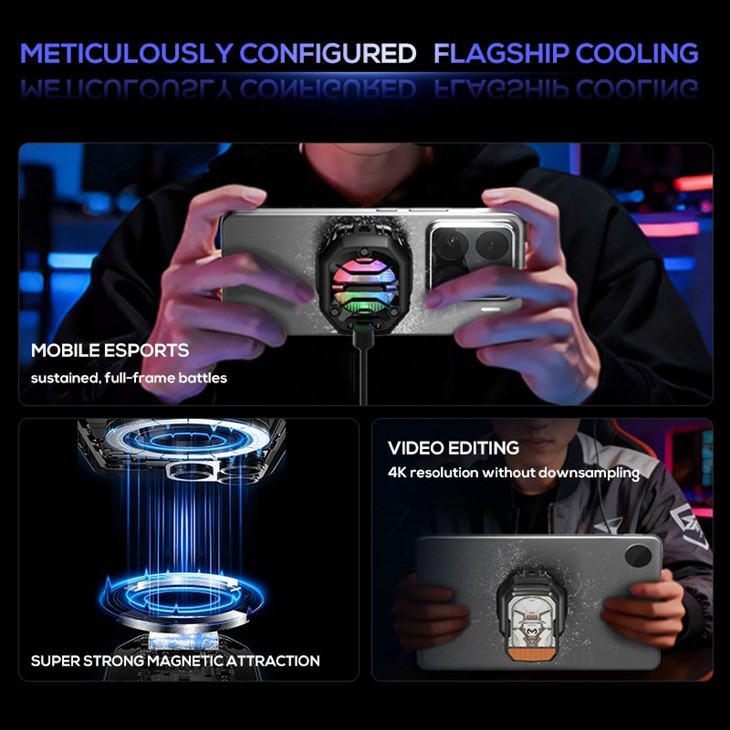 2000mAh Battery Frozen Mobile Phone Cooler For Mobile Game factory