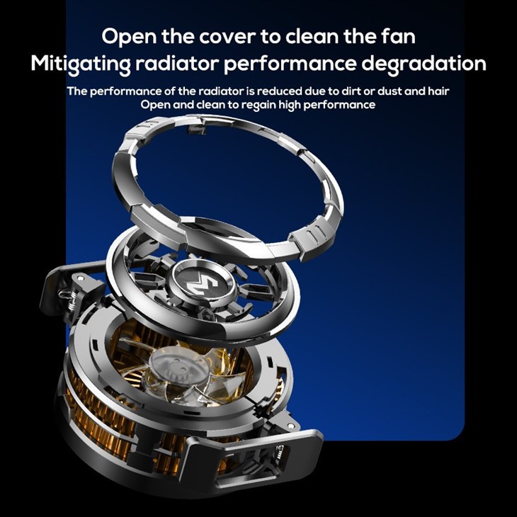 MEMO CX08 RGB Light Back Clip Magnetic Phone Cooler For Gaming factory